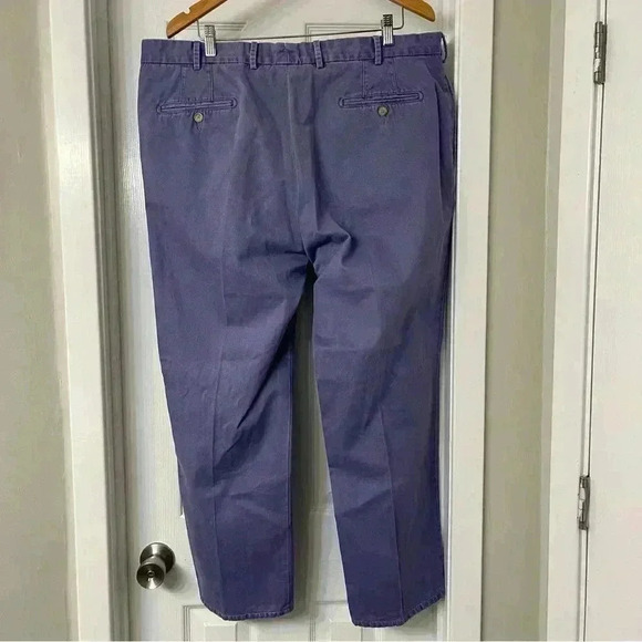 Peter Millar Crown Crafted Men's 40 Pants Purple MS15B84 Concord Garment Dyed - Picture 3 of 9